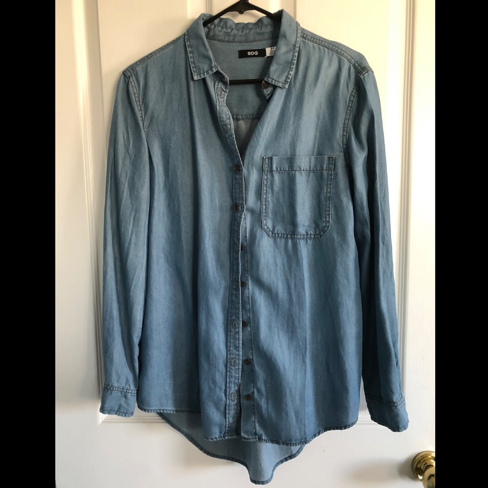 BDG Jean blouse, never worn. Size S-petite